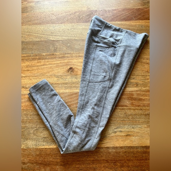 Heather Gray Leggings Size 2 Long | Side pockets - Picture 3 of 9